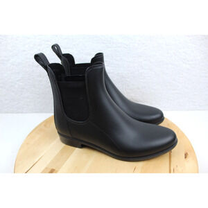 Sam Edelman Rain Boot Womens Size 8 Black Waterproof Outdoor Classic Minimalist